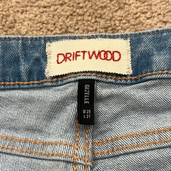 DRIFTWOOD Gizelle High Rise Embroidered Girlfriend Skinny Jeans Size 29 - Picture 7 of 9